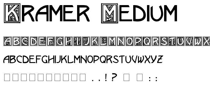 Kramer Medium font